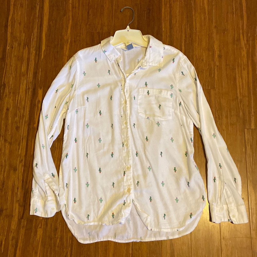 Old Navy Classic Button down shirt with cactuses
